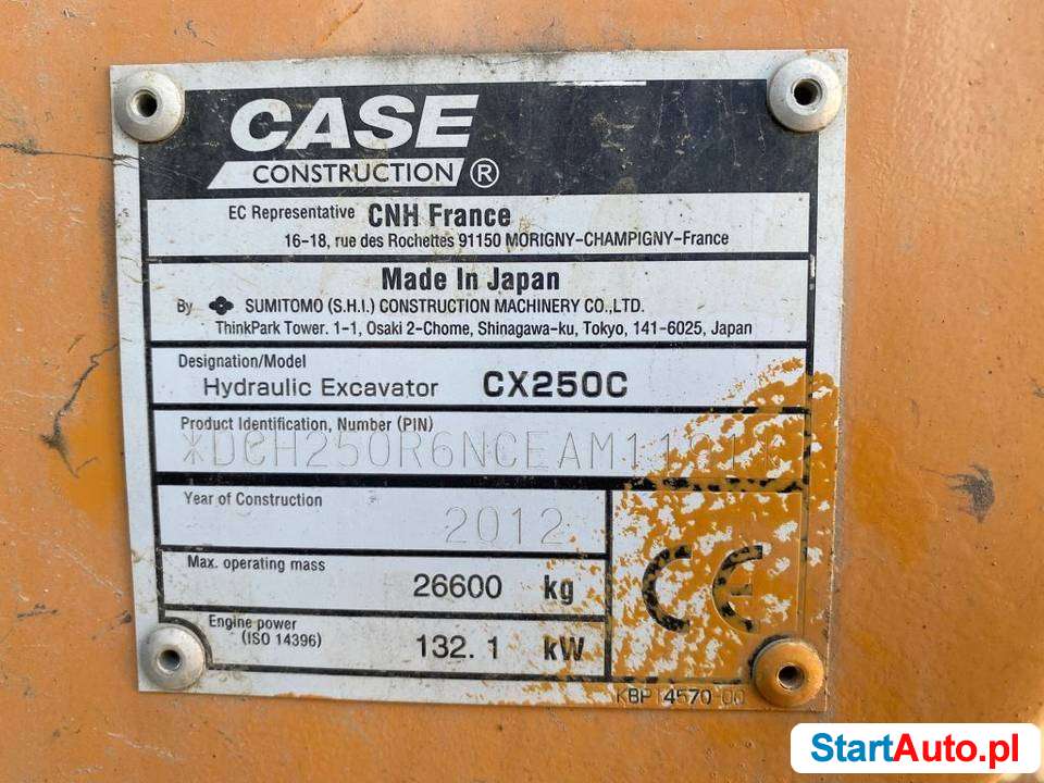 case-cx-250-c-rok-produkcji-2012-koparki-warszawa-sprzedam-540055229