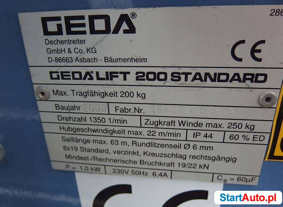 drabina-winda-dekarska-geda-lift-standard-200-poznan-sprzedam-509984227