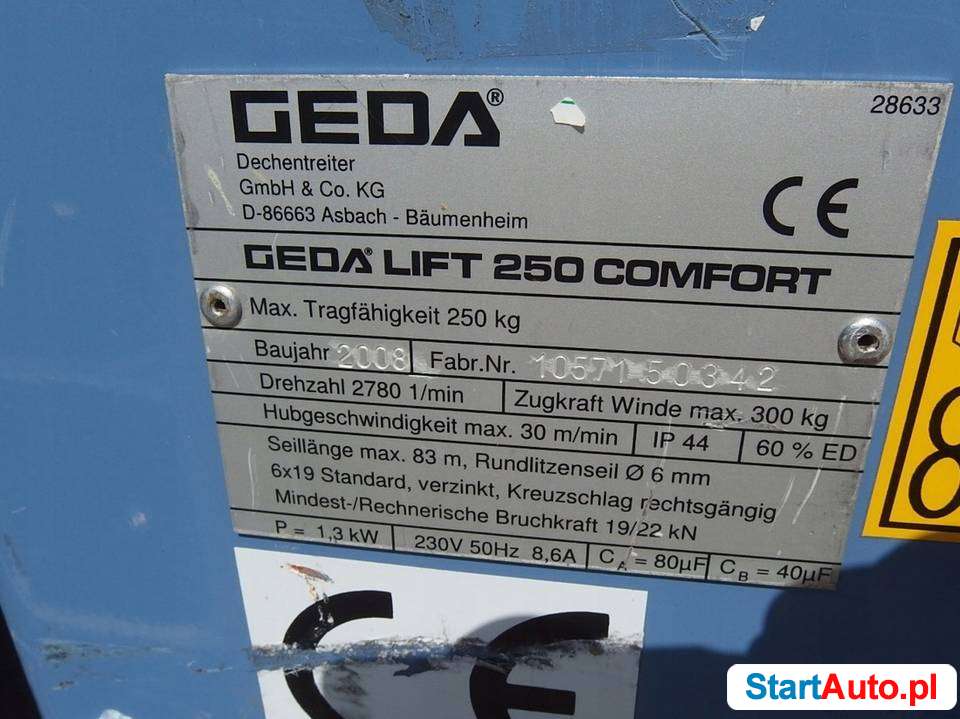 winda-drabina-dekarska-geda-lift-250-16m-comfort-wielkopolskie-poznan-511142611